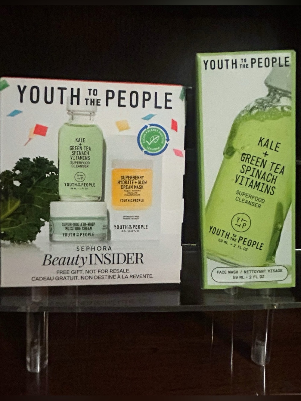 Youth To The People Skincare Set + Superfood Cleanser Face Wash 2 fl oz